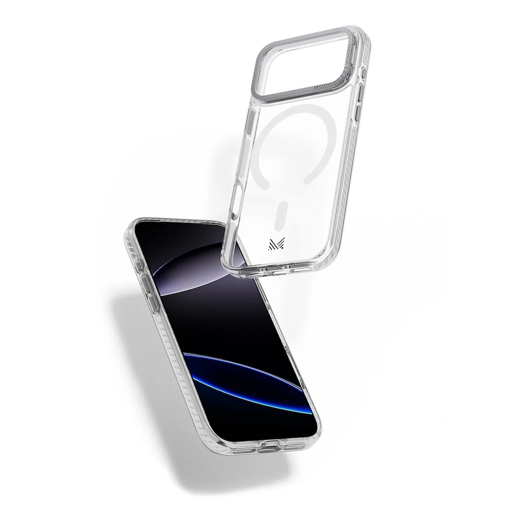 Monocozzi LUCID Magsafe Clear Case for iPhone 17 Pro Max - Silver - Image 2