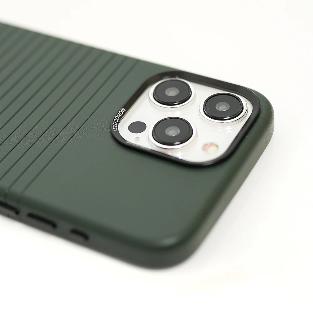 Monocozzi LUCID Refined | Magsafe Protective Case for iPhone 15 Pro - Olive Night - Image 2