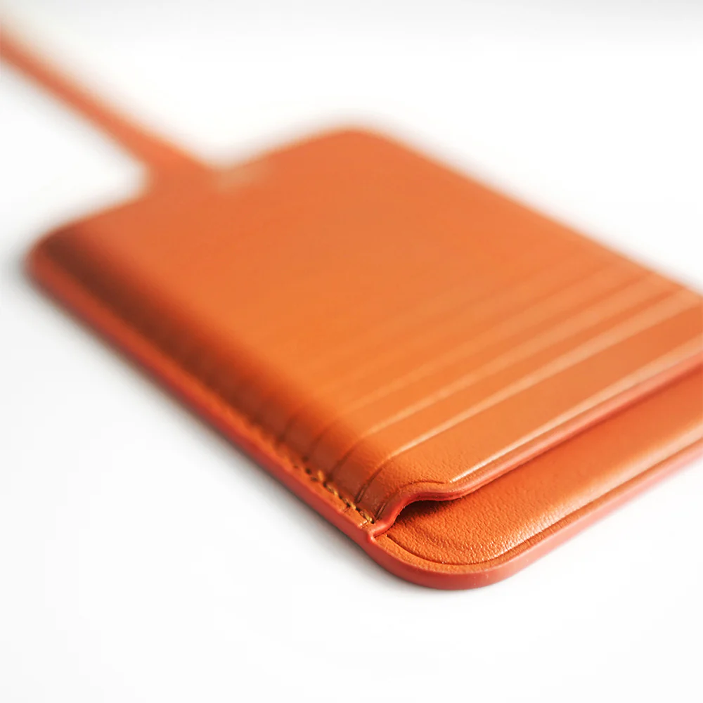 Monocozzi LUCID Refined Vegan Leather Magnetic Wallet English Tan - Image 3