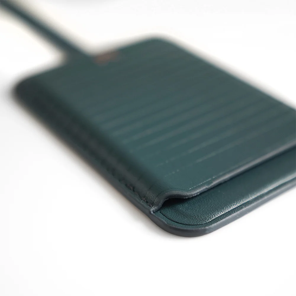 Monocozzi LUCID Refined Vegan Leather Magnetic Wallet Midnight Blue - Image 3