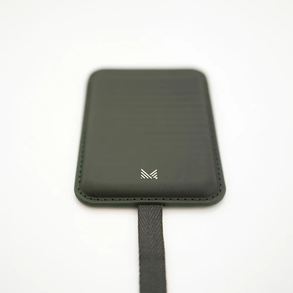 Monocozzi LUCID Refined Vegan Leather Magnetic Wallet Olive Night - Image 2