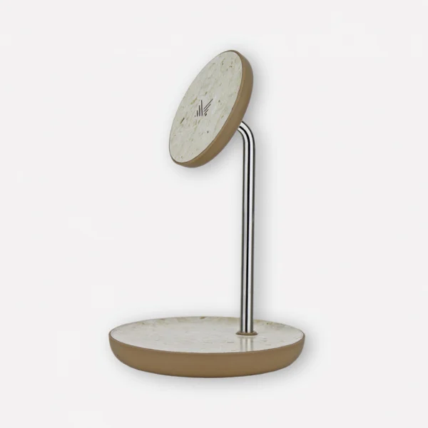 Monocozzi Motif 2 in 1 Wireless Charging Stand - Cream Quartz - Image 2