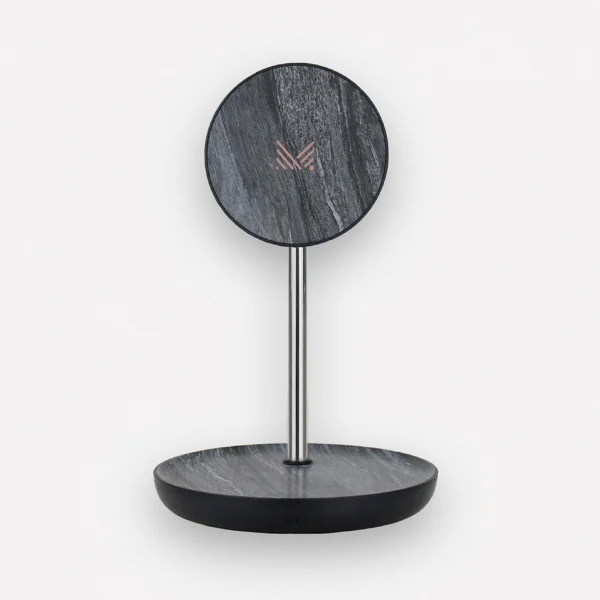 Monocozzi Motif 2 in 1 Wireless Charging Stand - Marble Noir