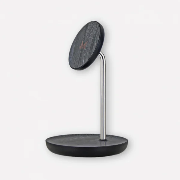 Monocozzi Motif 2 in 1 Wireless Charging Stand - Marble Noir - Image 2