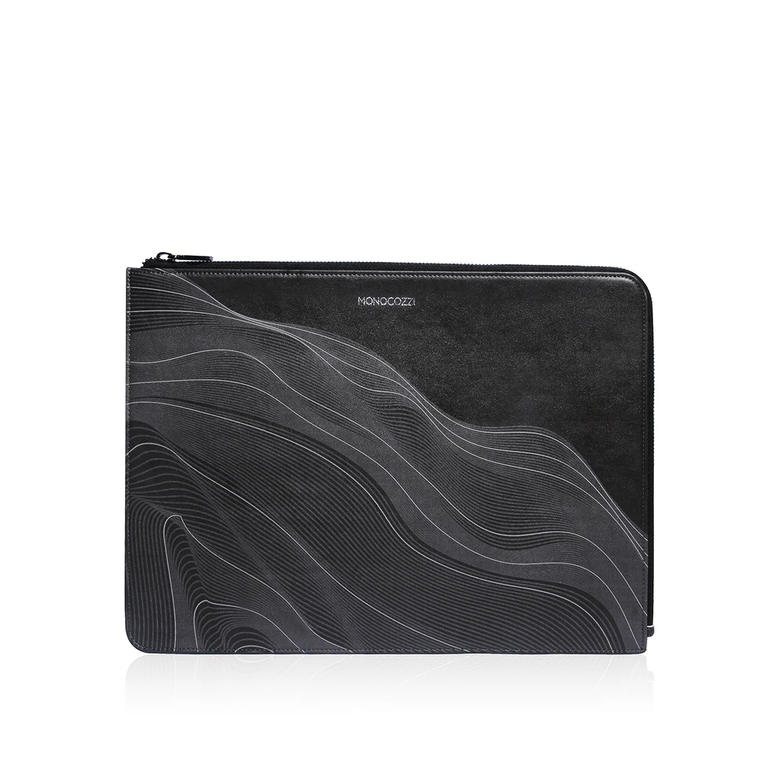 Monocozzi POSH Ultra Slim Faux Leather Sleeve for up to 14-inch MacBooks - Wave Black