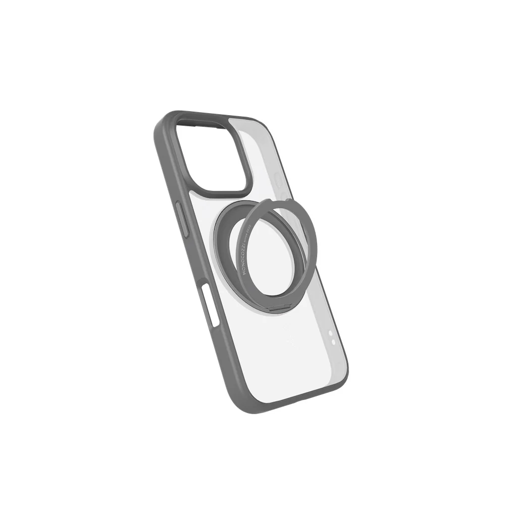 Monocozzi SafeProtect with Rotatable Ring for iPhone 16 Pro - Grey - Image 2