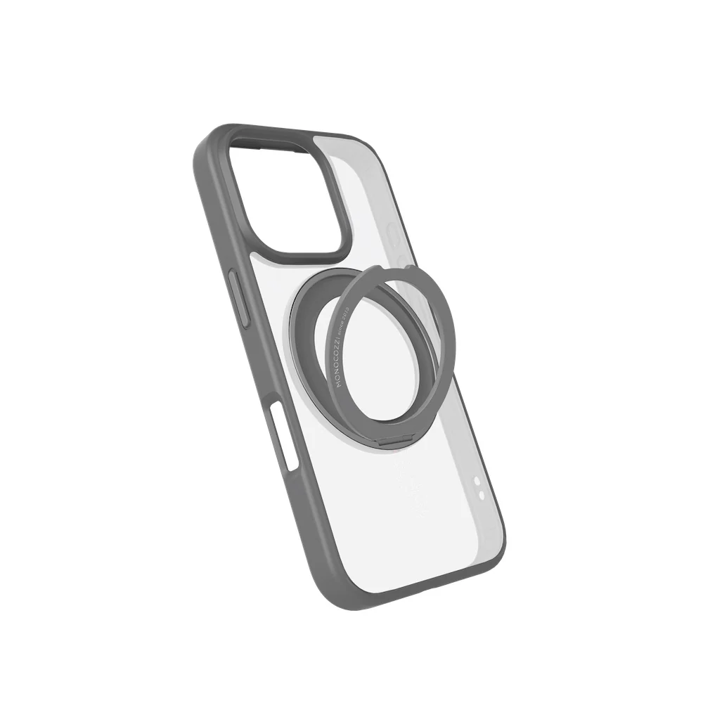 Monocozzi SafeProtect with Rotatable Ring for iPhone 16 Pro Max - Grey - Image 2