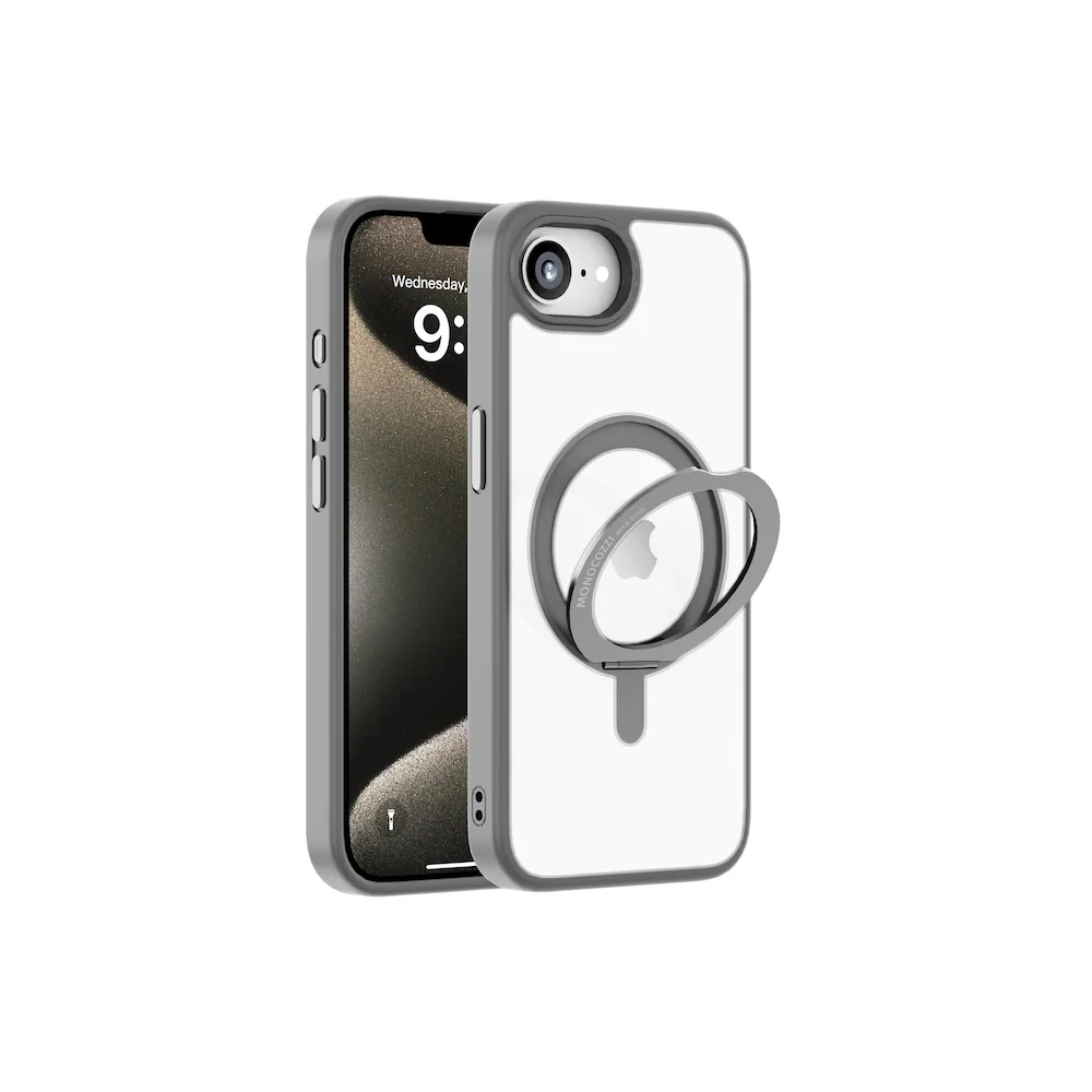 Monocozzi SafeProtect | MagSafe Hybrid Case with ring for iPhone 16e/17e - Grey
