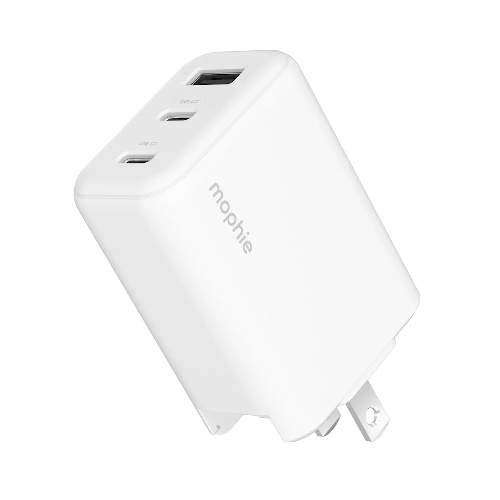 Mophie Essentials 70W GaN Wall Charger 3 with Travel Plugs - White - Image 10