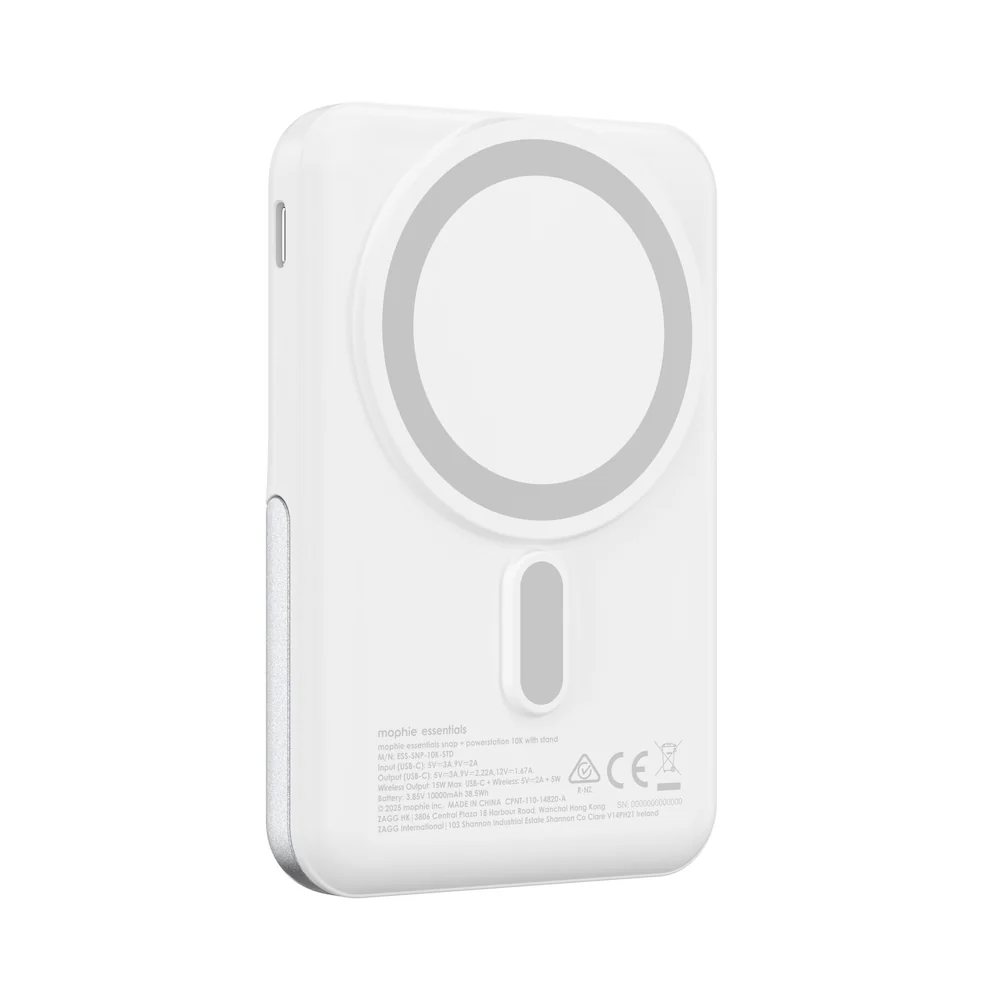 Mophie Essentials Snap+ Powerstation 10K with Stand - White - Image 9