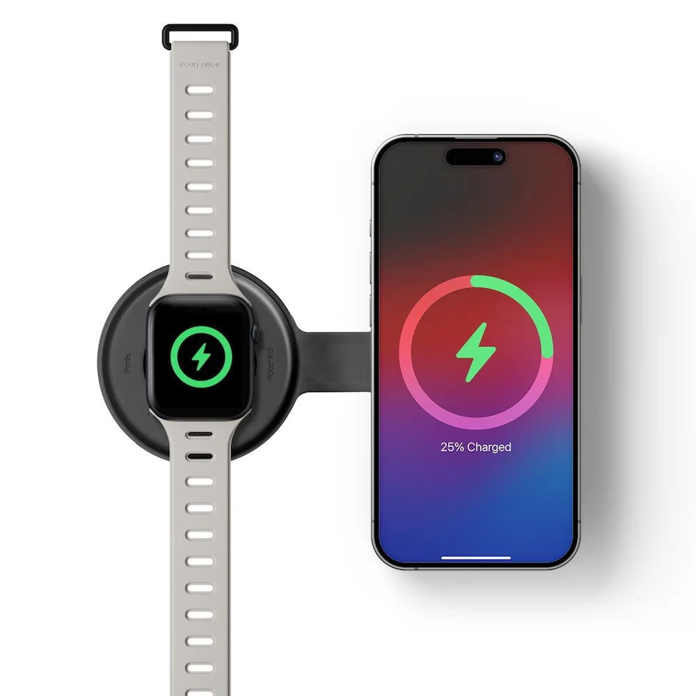 Native Union Voyage 2-in-1 Magnetic Wireless Charger - Black - Image 6