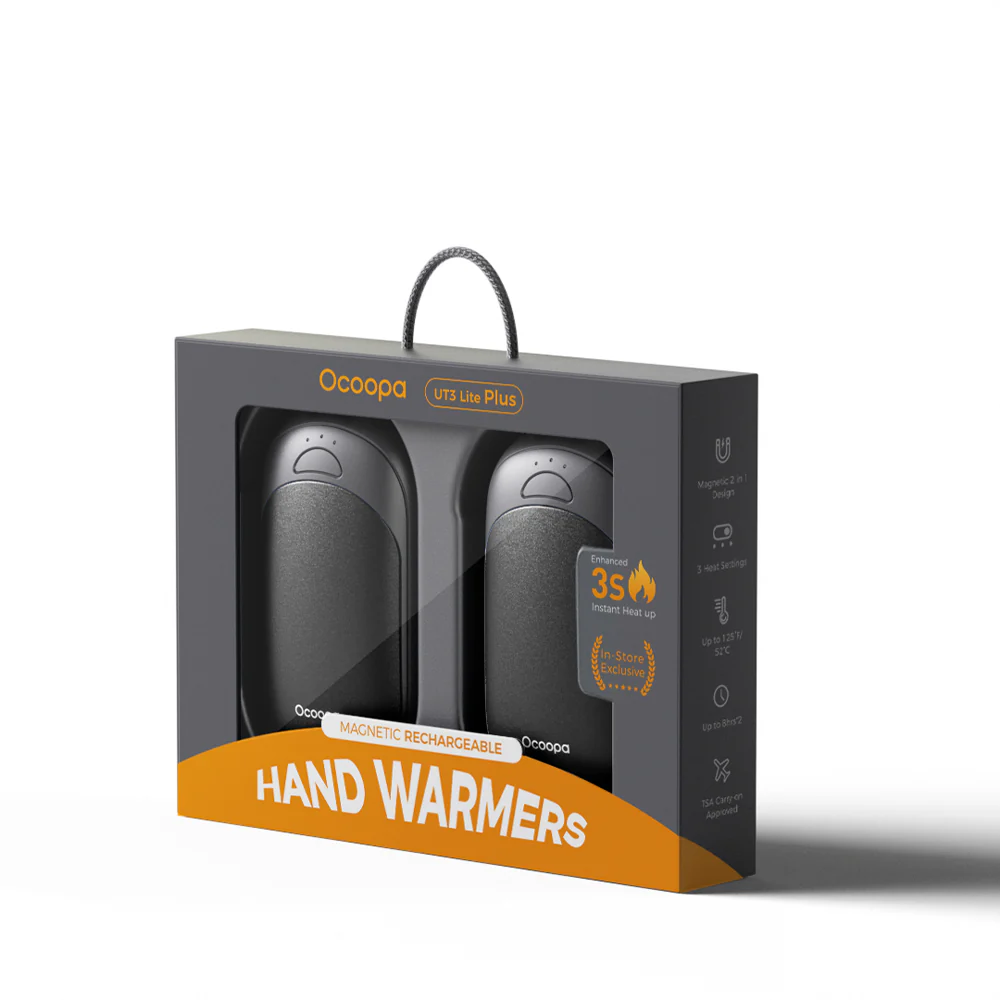 Ocoopa UT3 Lite Plus Hand Warmer Black - Image 3