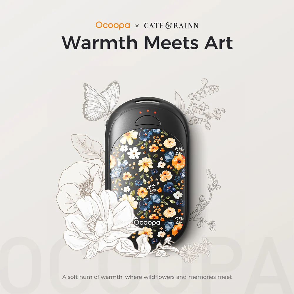 Ocoopa UT3 Lite Plus Hand Warmer Flower - Image 3