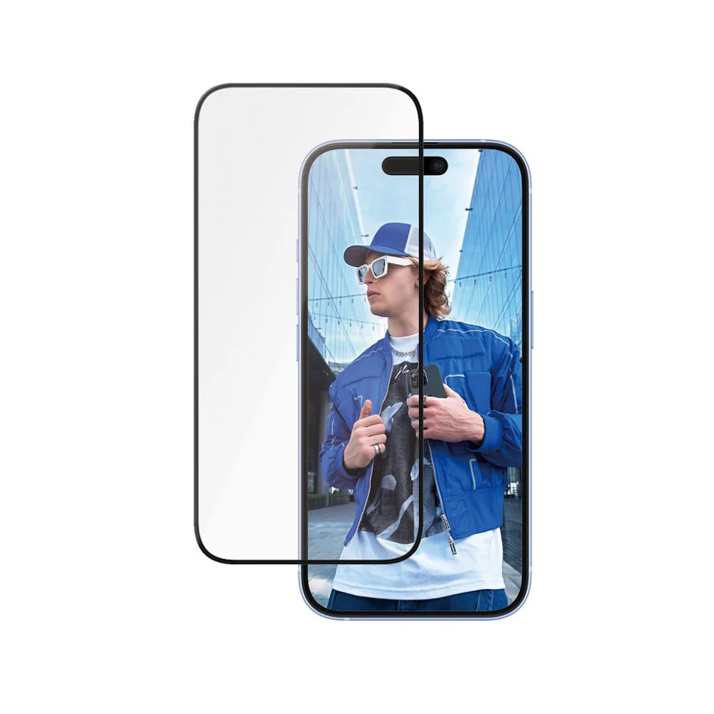 PanzerGlass Ceramic Screen Protector for iPhone 16 | Ultra-Wide Fit