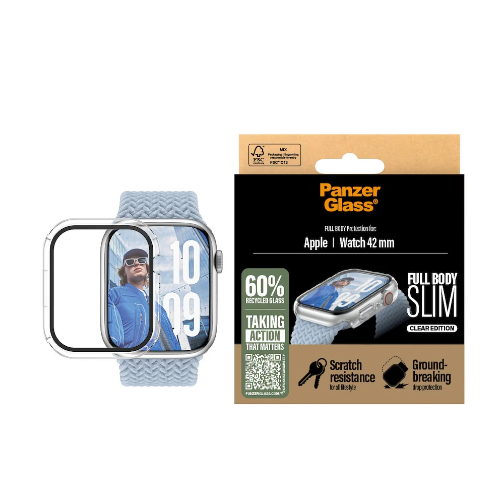 PanzerGlass Apple Watch 42mm Full Body Slim Transparent - Image 2