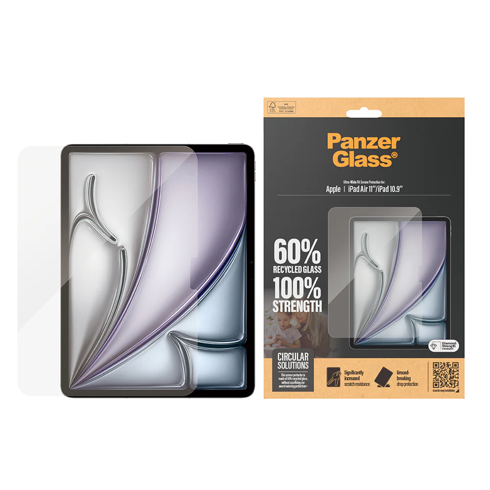 PanzerGlass Re-Glass Ultra-Wide Fit Screen Protector 11-inch iPad Air M2/M3/M4 - Image 3