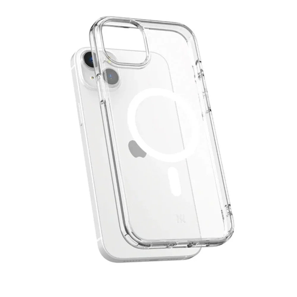 Power Support Air Jacket Mag Hybrid Case with MagSafe for iPhone 15 Plus - Clear