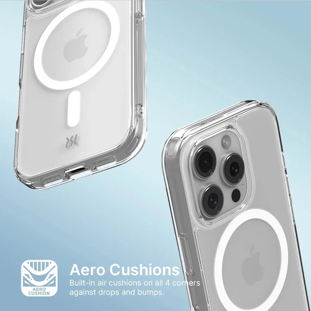 Power Support Air Jacket Mag Hybrid Case with MagSafe for iPhone 16 - Clear - Image 6