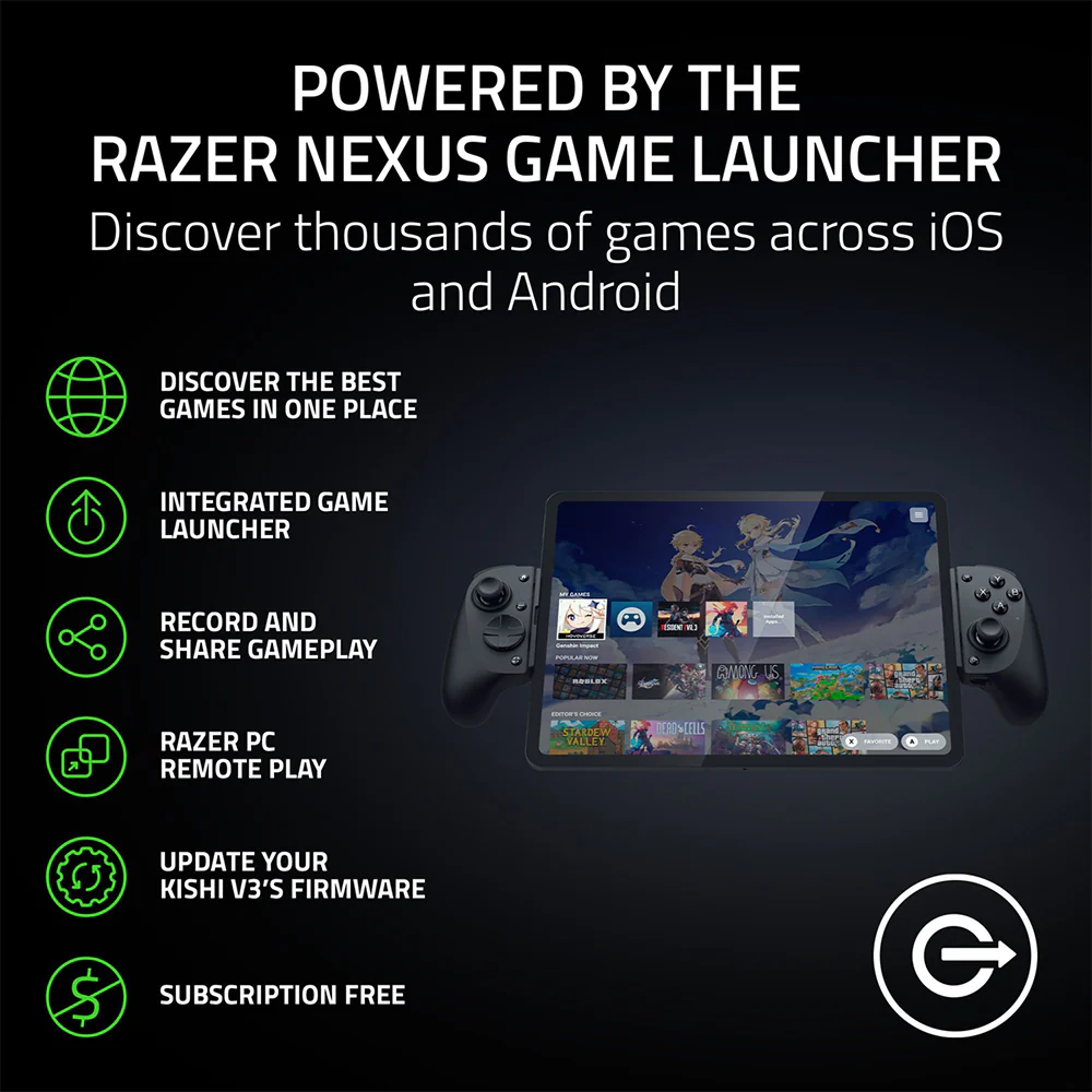 Razer Kishi V3 Pro XL USB-C Gaming Controller for Full-Sized Tablets - Image 6