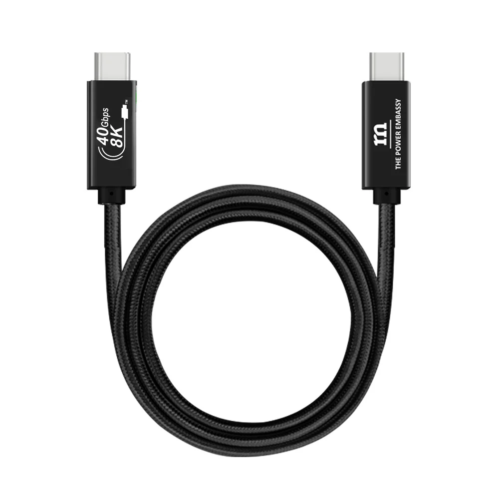 Red Monster Airnergy 8K Thunderbolt 3 USB-C to C 240W 2m Black - Image 2