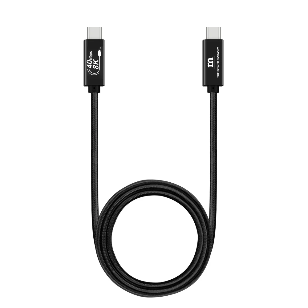 Red Monster Airnergy 8K Thunderbolt 3 USB-C to C 240W 2m Black - Image 3