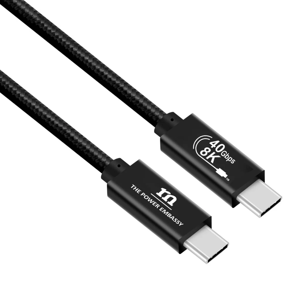 Red Monster Airnergy 8K Thunderbolt 3 USB-C to C 240W 2m Black - Image 6