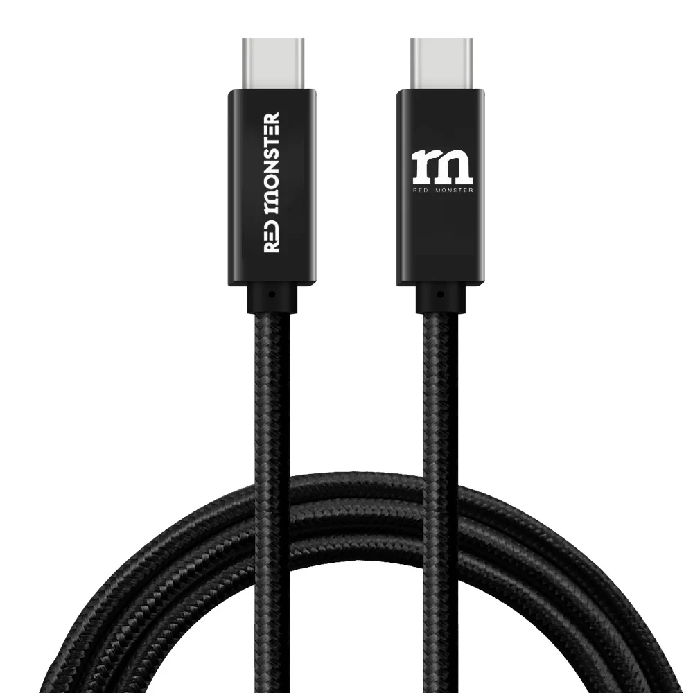 Red Monster Airnergy 8K Thunderbolt 3 USB-C to C 240W 2m Black - Image 7