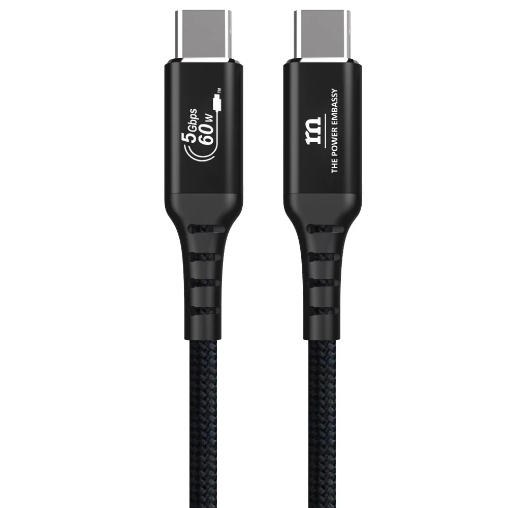 Red Monster Airnergy USB-C to C 60W 20cm Black