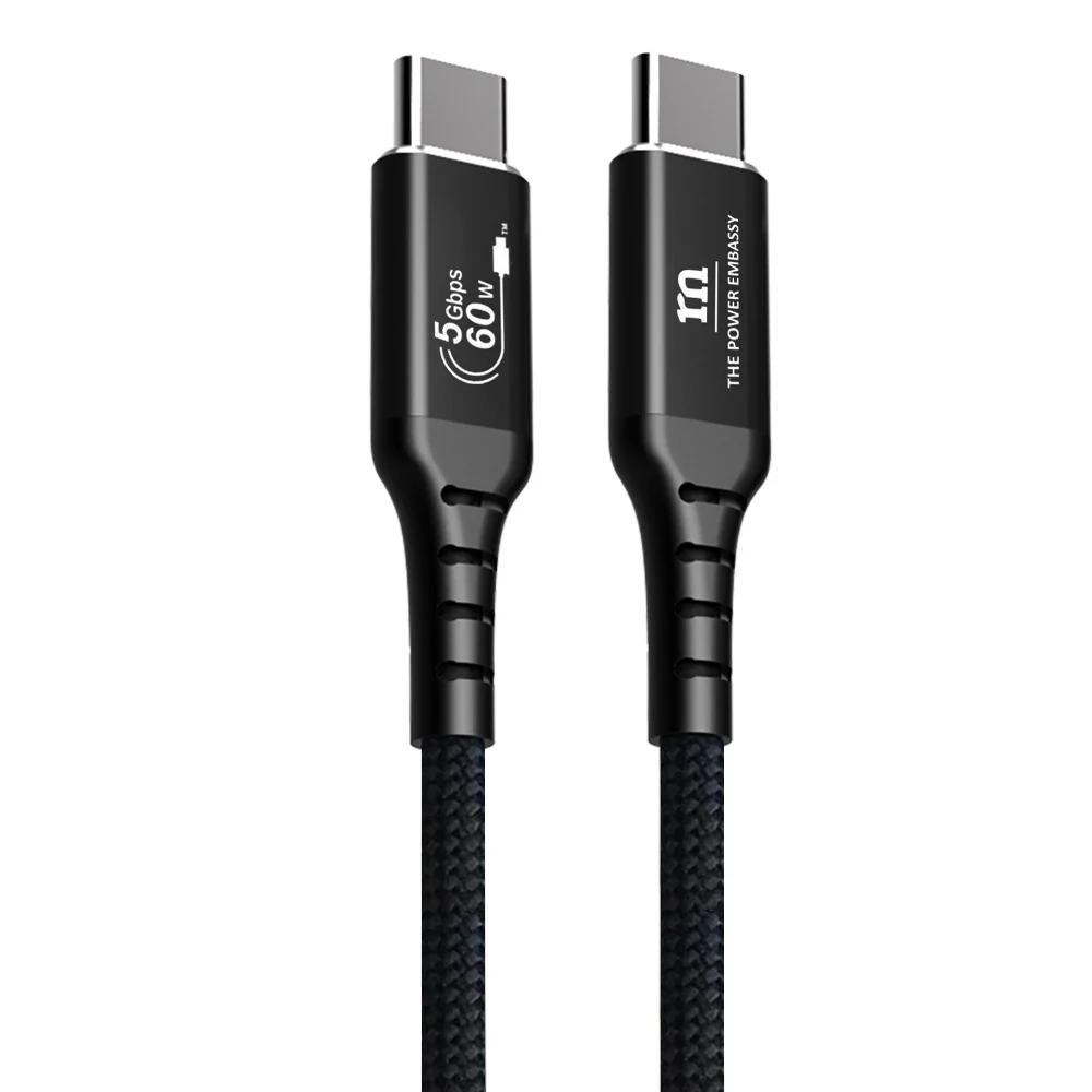Red Monster Airnergy USB-C to C 60W 20cm Black - Image 2
