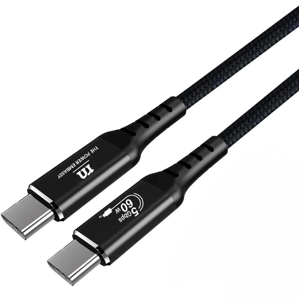 Red Monster Airnergy USB-C to C 60W 20cm Black - Image 3
