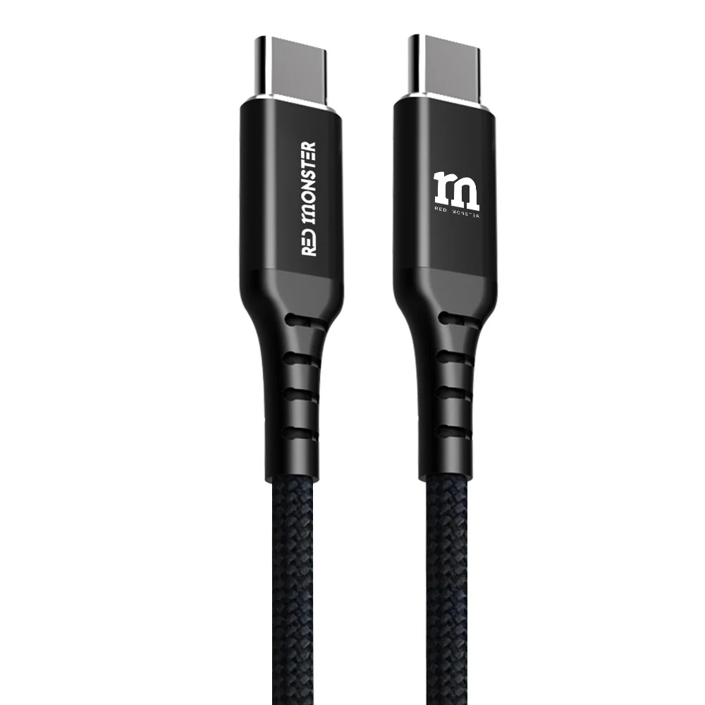 Red Monster Airnergy USB-C to C 60W 20cm Black - Image 6
