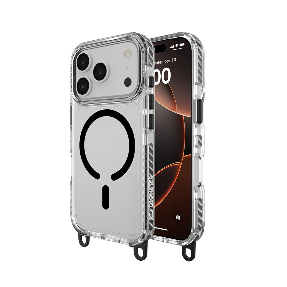 Red Monster Gassan M with Strap iPhone 17 Pro Black - Image 3