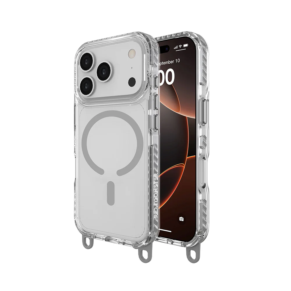 Red Monster Gassan M with Strap iPhone 17 Pro Grey - Image 3