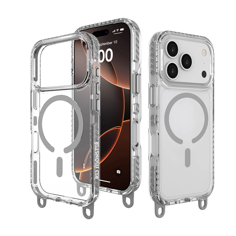 Red Monster Gassan M with Strap iPhone 17 Pro Grey - Image 5