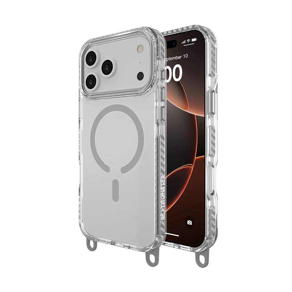 Red Monster Gassan M with Strap iPhone 17 Pro Max Grey - Image 3