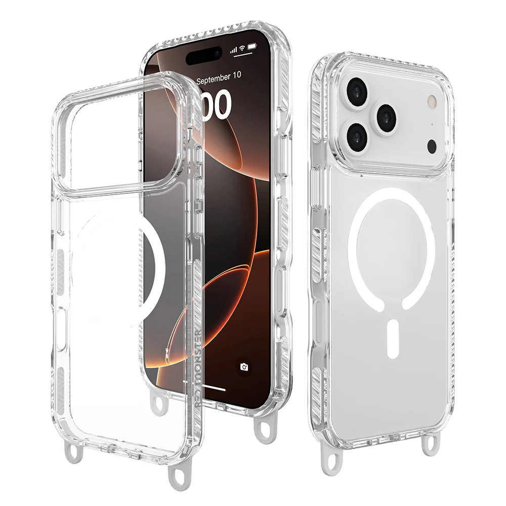 Red Monster Gassan M with Strap iPhone 17 Pro Max White - Image 5