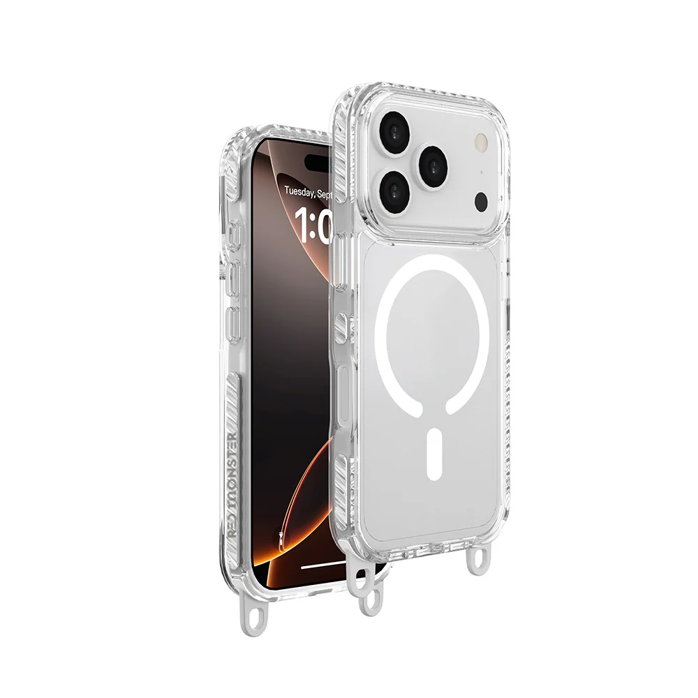 Red Monster Gassan M with Strap iPhone 17 Pro White - Image 4