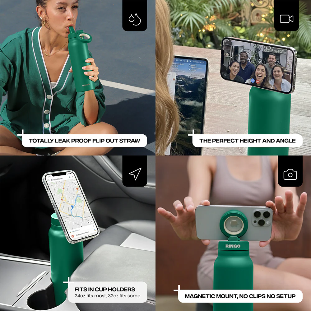 Ringo Pro 24oz Magsafe Water Bottle - Green - Image 3