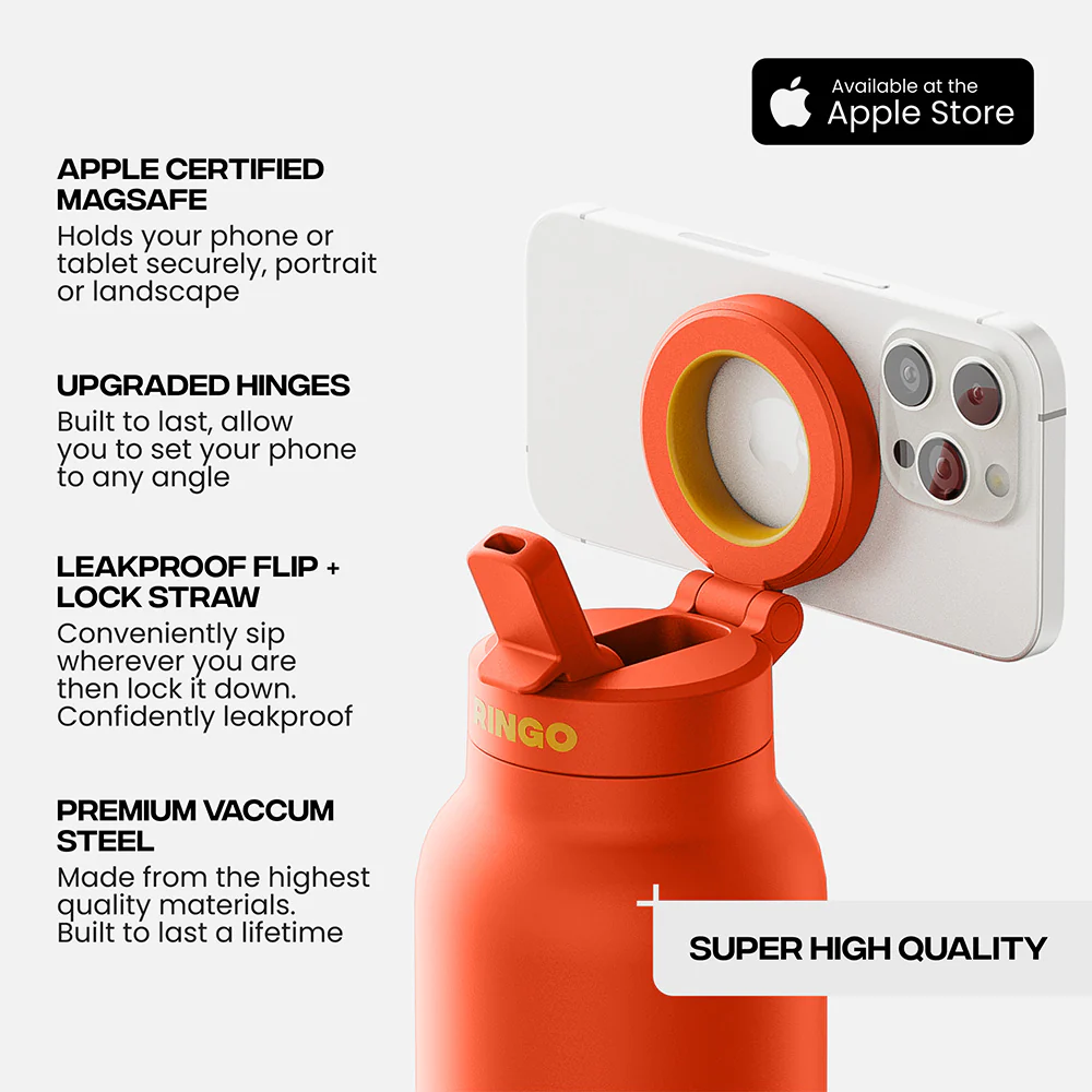 Ringo Pro 24oz Magsafe Water Bottle - Orange - Image 4