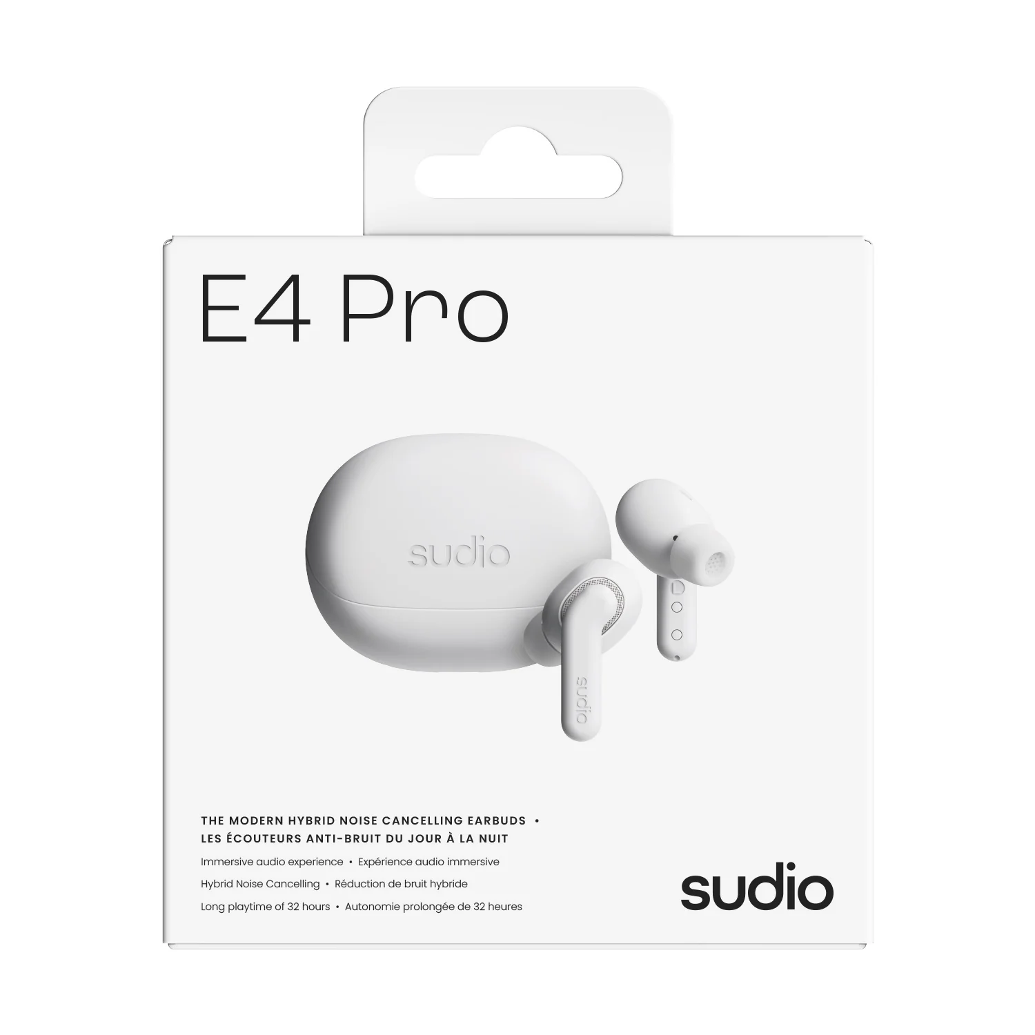 Sudio E4 Pro Wireless Earbuds White - Image 4