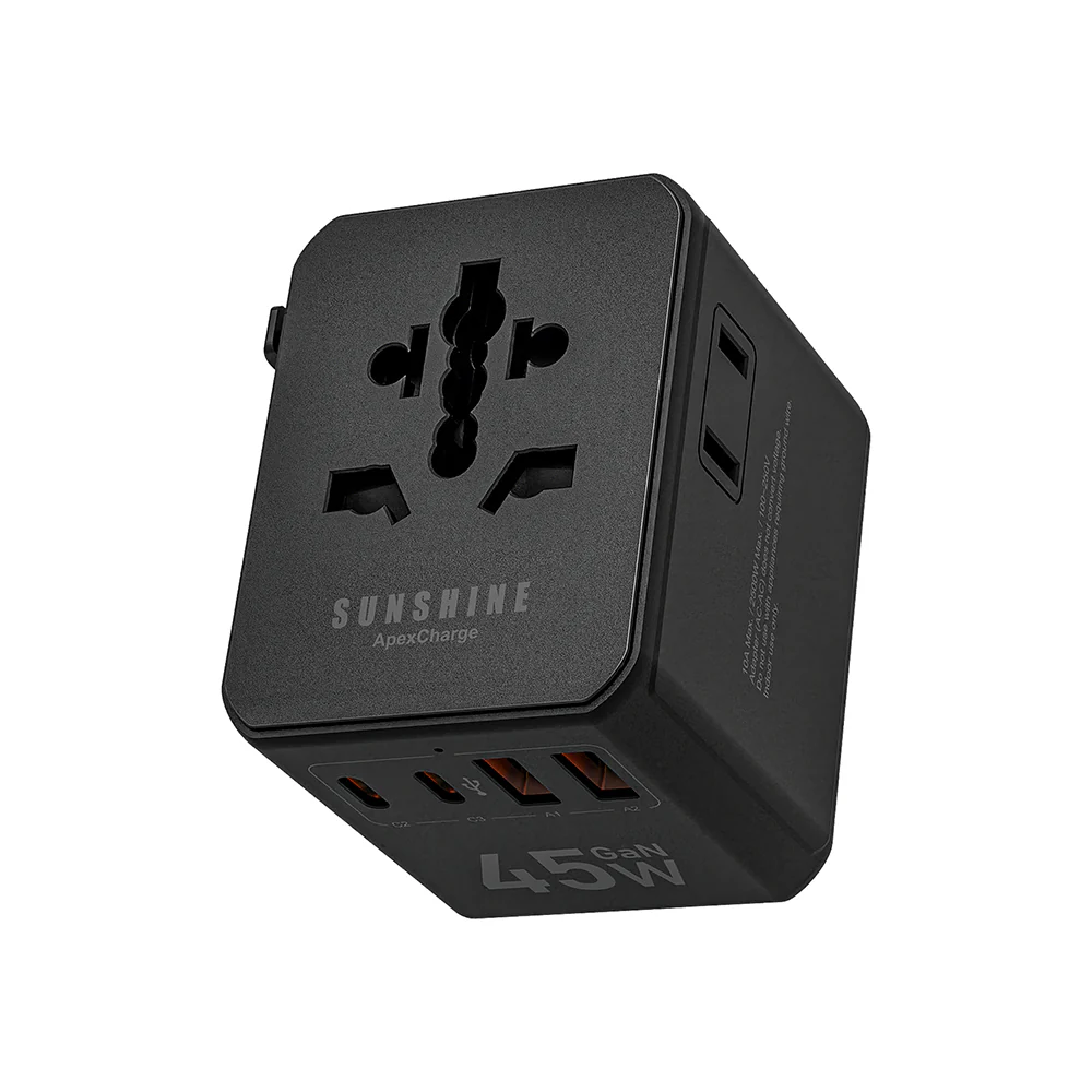 Sunshine ApexCharge GaN III 45W Travel Adapter - Black - Image 6