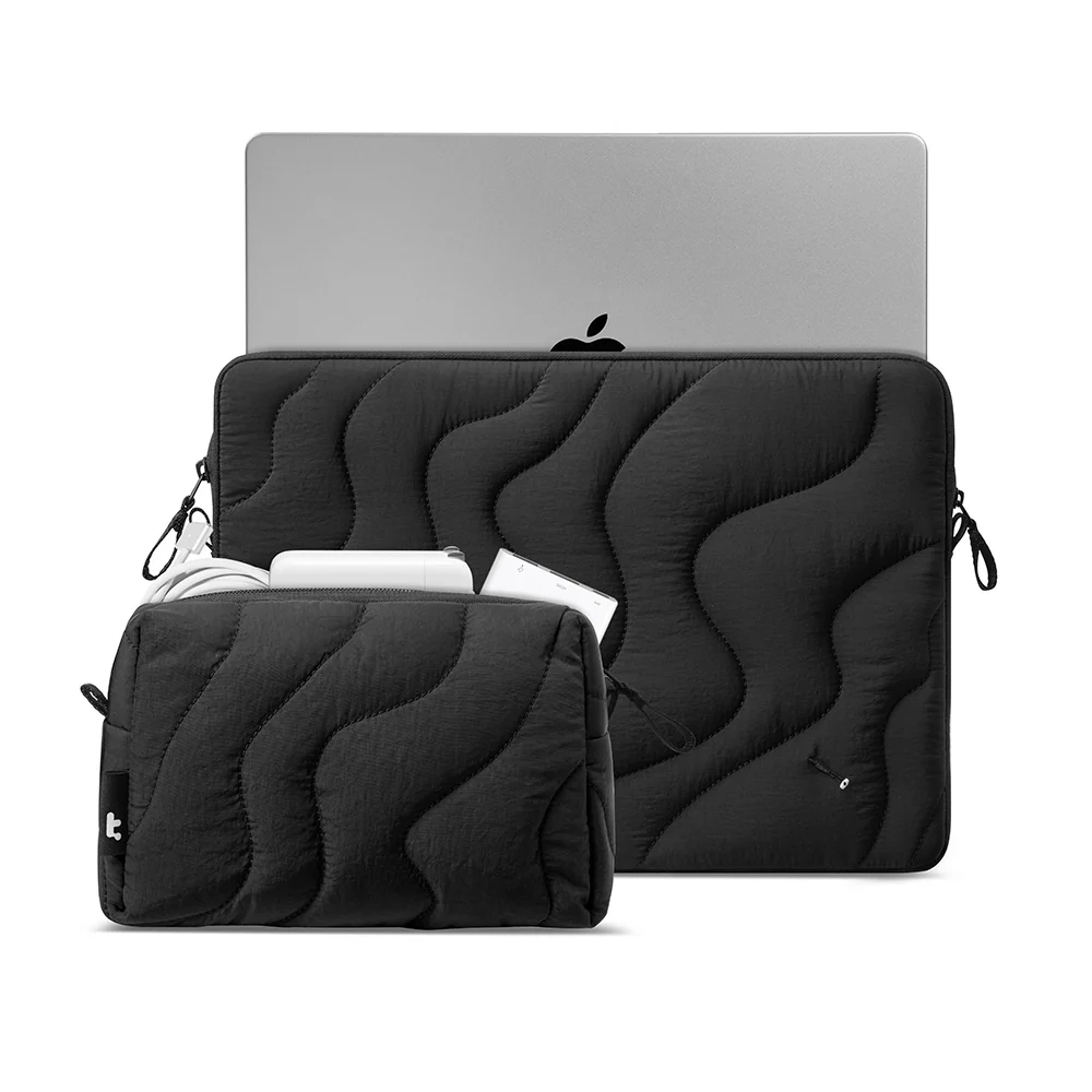 tomtoc Terra-A27 14-inch Laptop Sleeve and Pouch Bundle Lavascape - Image 2
