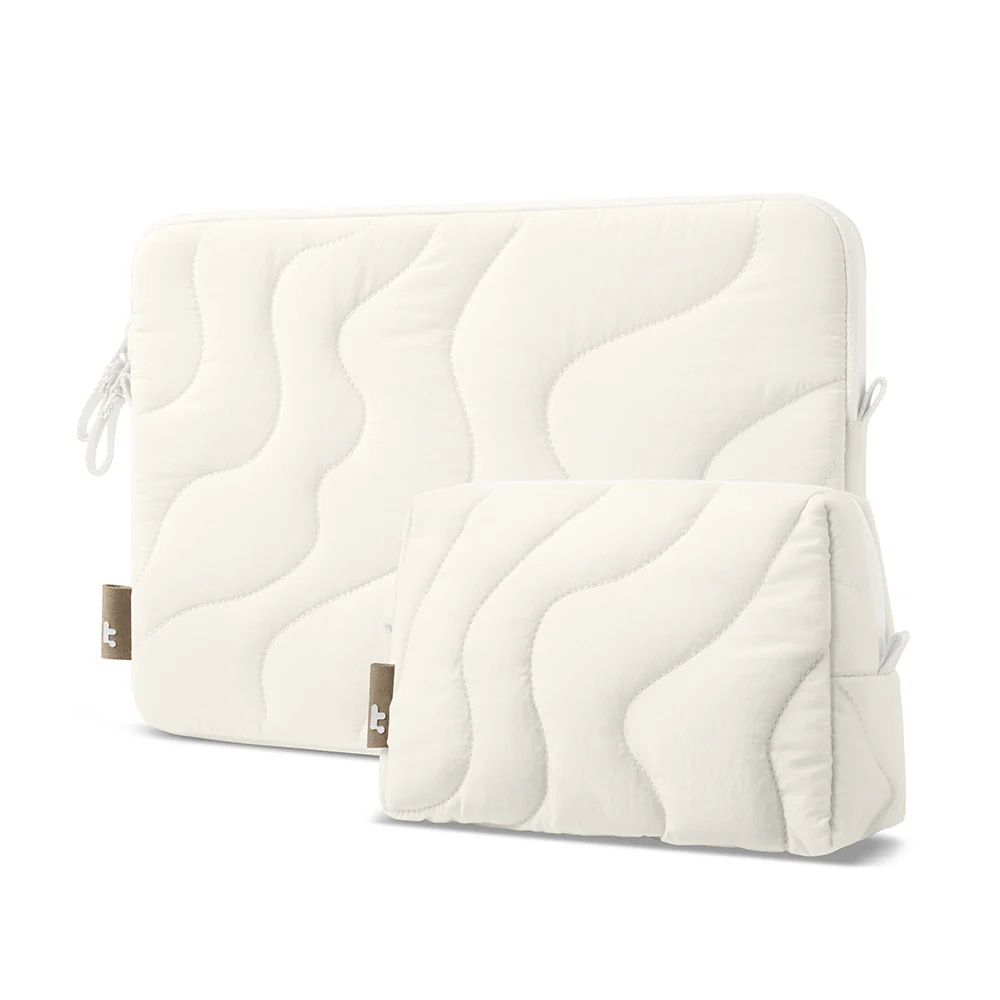 tomtoc Terra-A27 14-inch Laptop Sleeve and Pouch Bundle Snowberg