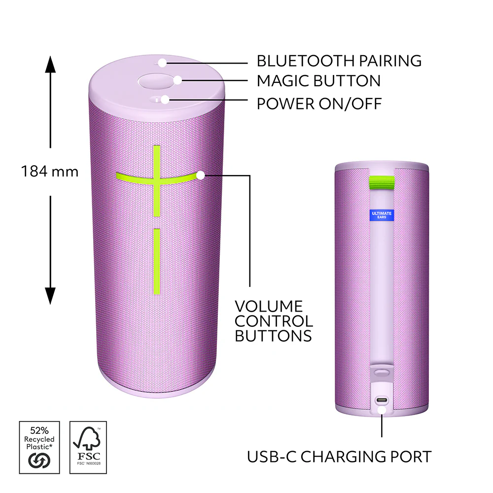 Ultimate Ears Boom 4 Enchanting Lilac - Image 6