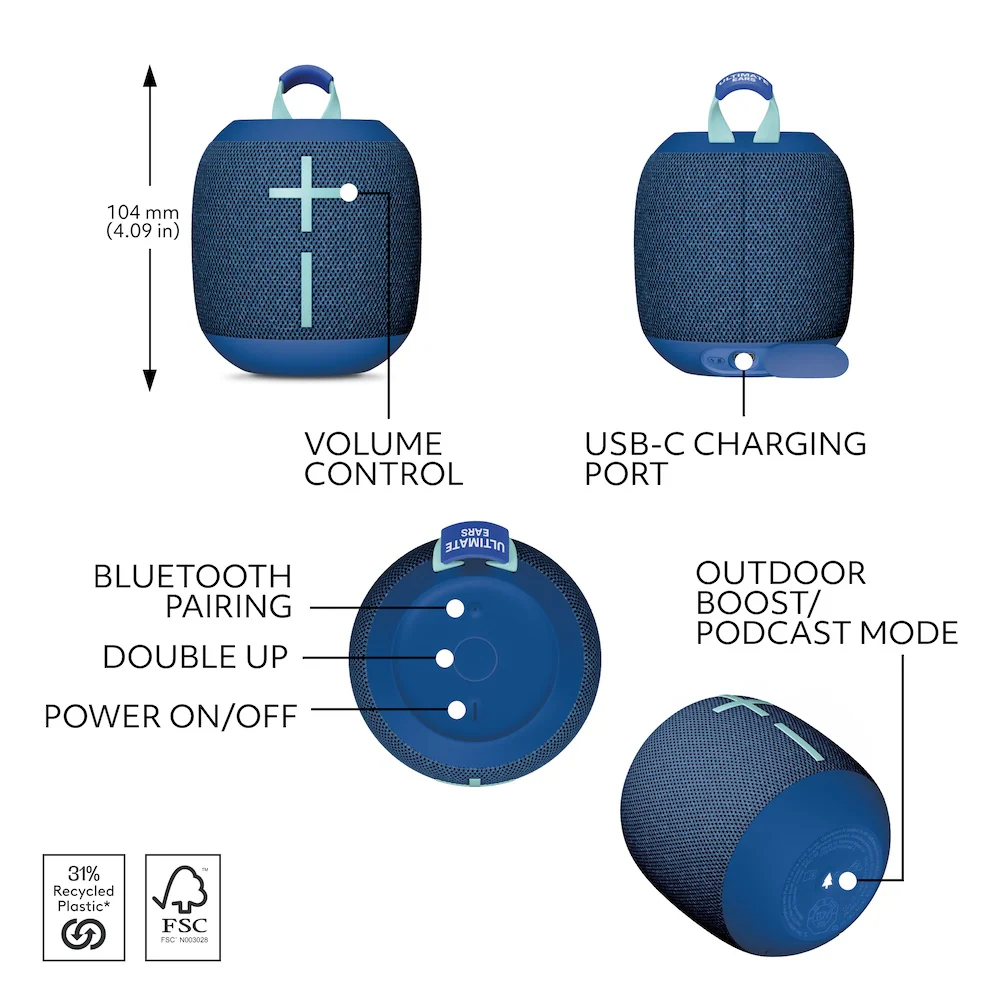 Ultimate Ears Wonderboom 4 - Cobalt Blue - Image 5