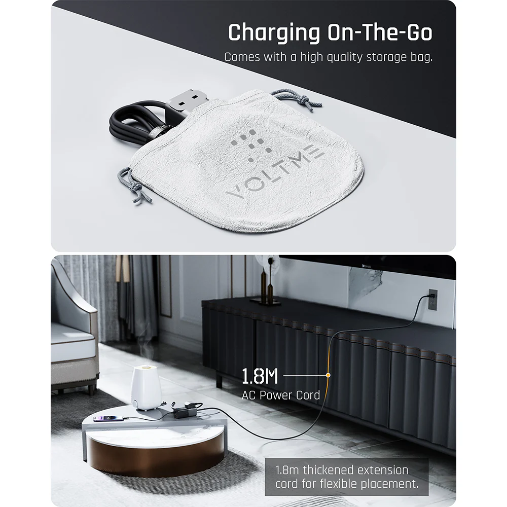 Voltme Vito 75 Extravel 75W 2A3C Travel Adapter with Built In AC Outlet - Image 7