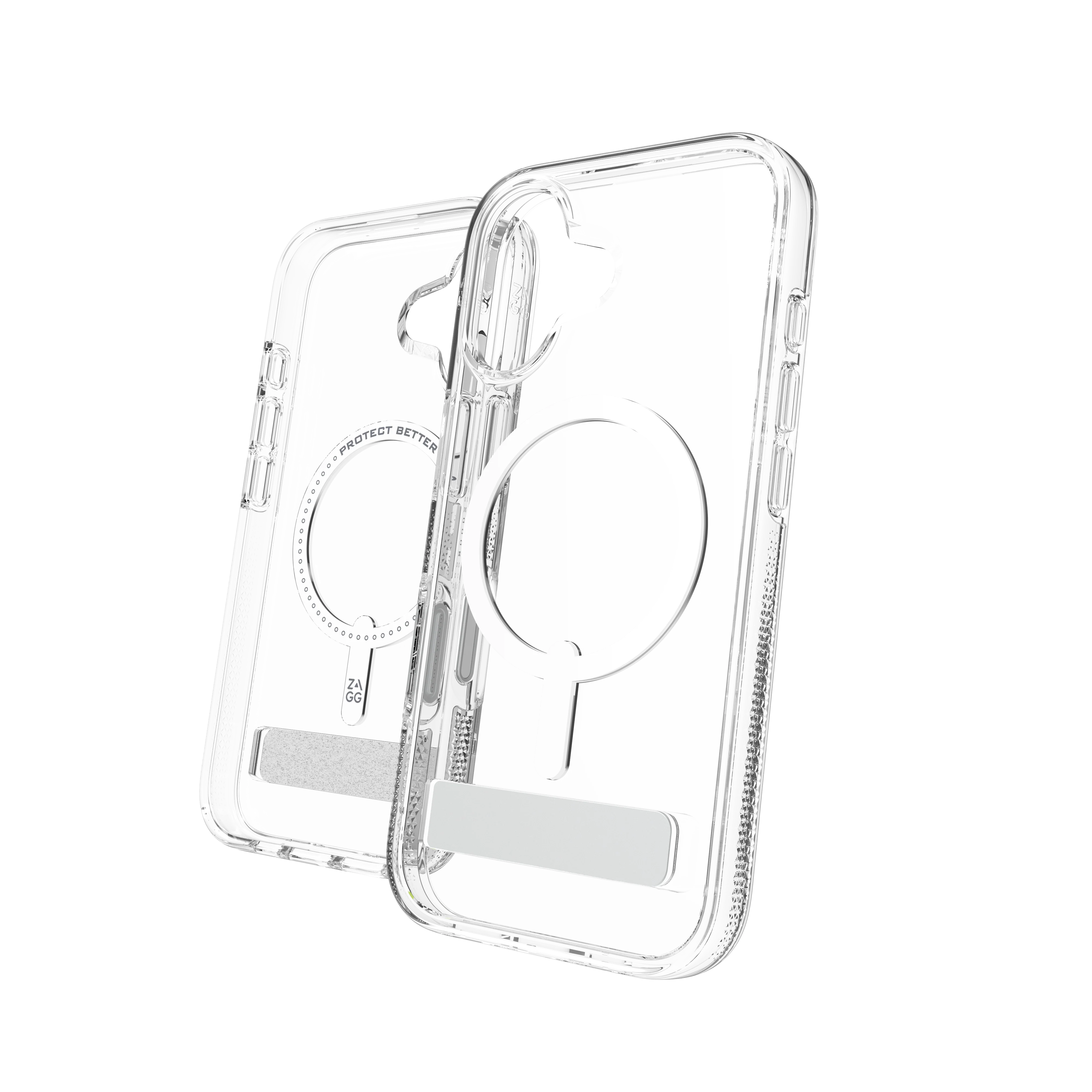 ZAGG Crystal Palace Snap KickStand Case for iPhone 17 - Clear