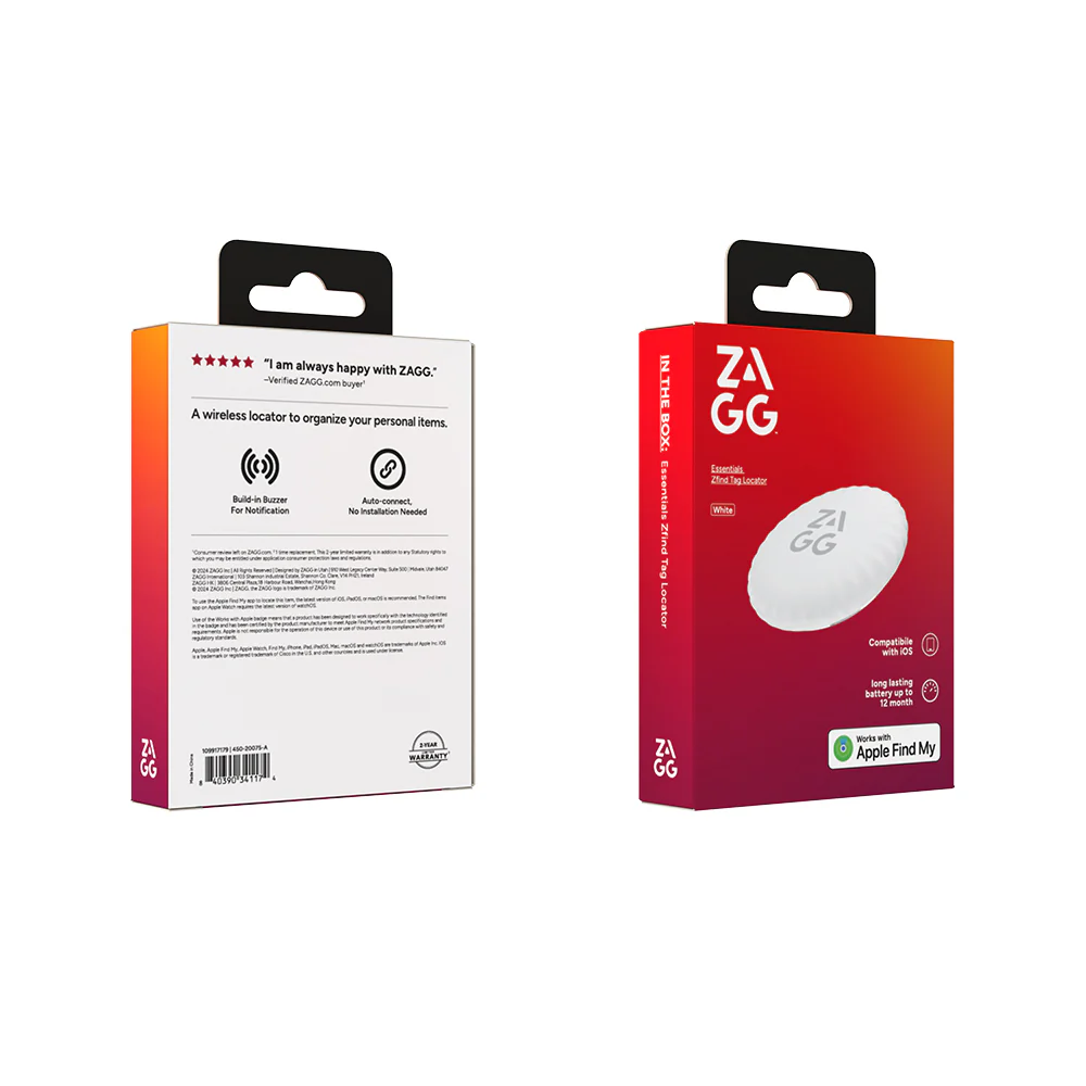 ZAGG Essentials Zfind Tag Locator White - Image 8