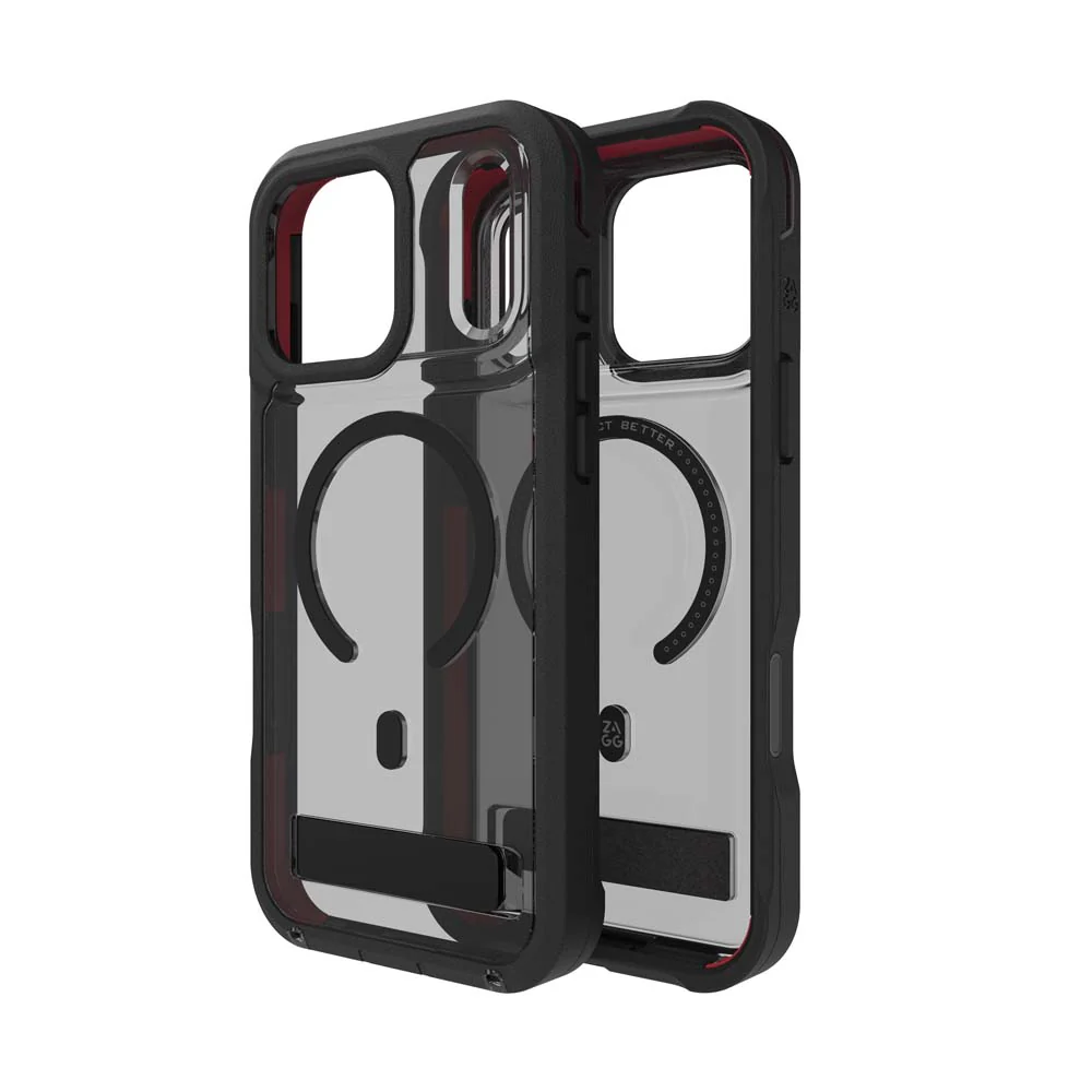 ZAGG Rainier Snap KickStand Case for iPhone 17 Pro Max - Smoke Black - Image 2