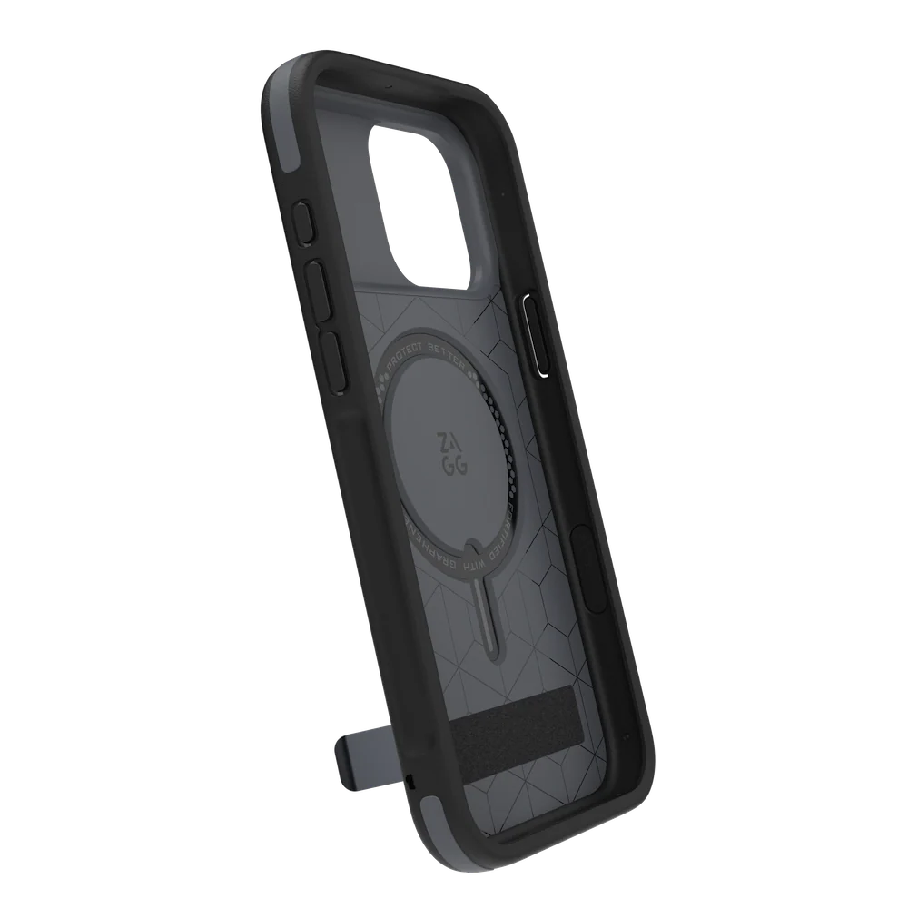 ZAGG Sedona Snap KickStand Case iPhone 17 Pro Max Charcoal - Image 12